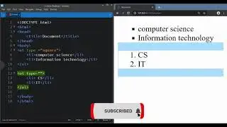 HTML Lists (HTML Basics Part 5) | 2020 (Unordered List, Ordered List, Definition List)