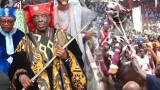 BALOGUN KUKU FAMILY WITH THEIR HORSES SHORT DOWN OJUDE-OBA 2023 FESTIVAL AT IJEBU-ODE