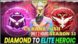 Continuously playing free fire for grandmaster new season  33 cs rank  pushing 🔥🔥