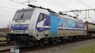 Cab ride train; Duisburg Ruhrort Hafen-Zevenaar Grens (met regen) (20210108; 10x versneld)