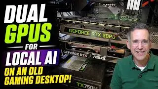 More Local AI: I shoved 2 GPUs in an Old PC to Make a Killer AI Rig!
