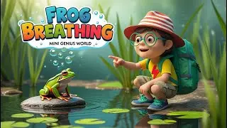 Frog Breathing | How Frogs Breathe Through Their Skin! 🐸💨#minigenius #nature #frog #breathing