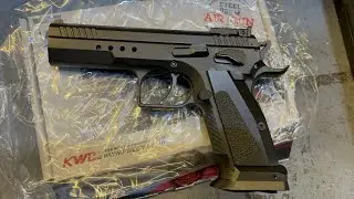 Durog Durog ang Bote KWC Airgun 75 Full Metal Unboxing and testing