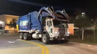 45 Minutes of a Waste connections Peterbuilt Mcneilus Atlantic Front loader