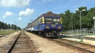 Электропоезд ЭР2-802/821 нa ст. Клоога / ER2-802/821 at Klooga station