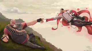 Heavy + Medic: Bros Playing Team Fortress 2