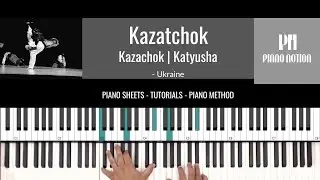 Kazatchok | Kazachok | Katyusha | Casatschok (Sheet Music - Piano Solo Tutorial - Piano Notion)