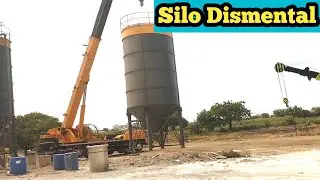 RMC Plant cement Silo Dismental 2025 ! Batching plant ke Silo khole kaise ! Cement Silo