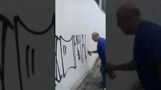 LIXOMANIA Z&eacute; Pichando o muro de dia #pixa&ccedil;&atilde;o #pixo #graffiti #xarpi #lixomania #shorts