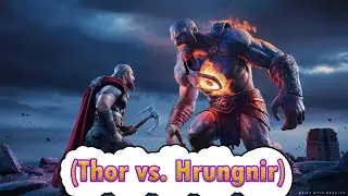 Thor FIGHTS Giant in Epic Battle (Thor vs. Hrungnir)