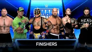 Finishers and signature of Top WWE  wrestlers (F5,Fu,spear)
