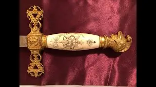 MASONIC SWORD⭐️ Gilded, Ivory Grip ⭐️ Order of Knights Templar