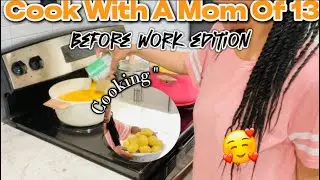 Making chicken, mashed potatoes, corn & gravy KFC bowls for my children before work| Mom of 13