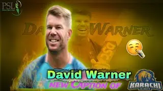 PSL season 10 Karachi kings New Captain David Warner #DavidWarner