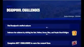 Week 5 Deadpool Challenges Fortnite Leaked 2020 - Find Deadpool stuffed unicorn
