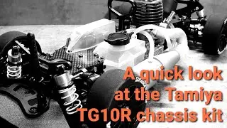 Tamiya vintage nitro TG10R, high performance racing chassis.