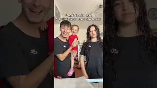 A chi assomiglia di pi&ugrave; nostra figlia?😂🩵 #dailyshorts #baby #familyvlog