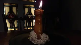 Orange Lighthouse Candle Time-Lapse
