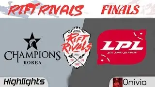LCK vs LPL Highlights Game 1 Rift Rivals LCK LPL LMS 2017 Finals SSG vs EDG by Onivia