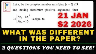 JEE Mains 2026 (21 Jan Evening) Maths Analysis: Only 2 Questions Felt Different
