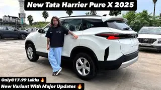 New Tata Harrier Pure X 2025 | MOST VFM VARIANT ONLY@17.99 LAKHS | Full review 😍🔥