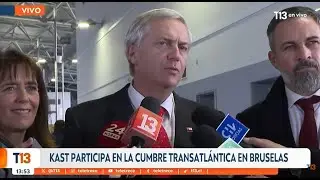 Kast participa en cumbre  Trasatlántica en Bruselas