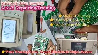 microtek solar 1450 mosfet burning problem  and  control card repairing  complete training