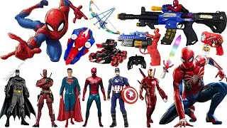 Marvel Spider-Man series unbox,popular Spider-Man action dolls,Spider-Man popular electric toy gun