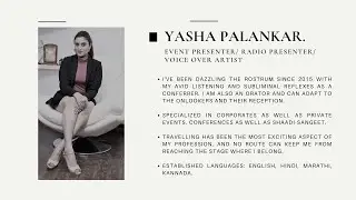 Anchor Yasha Palankar Showreel