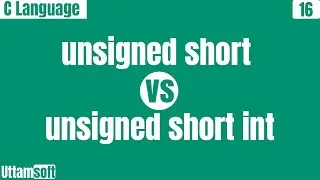 unsigned short vs unsigned short int | are same with programmatic proof