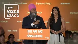 Jagmeet Singh addresses supporters on election night – April 29, 2025