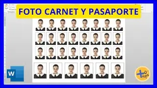 Cómo HACER FOTO TAMAÑO CARNET y PASAPORTE en WORD