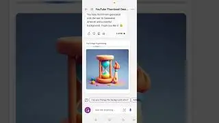 Design Thumbnail for YouTube Using AI (Bing)