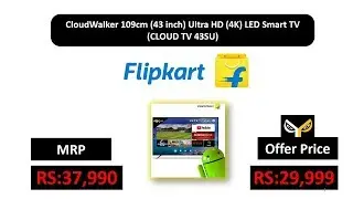 CloudWalker 109cm (43 inch) Ultra HD (4K) LED Smart TV  (CLOUD TV 43SU)