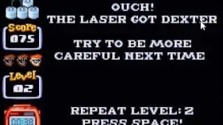 Dexter's firing his laz0r!!
