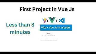Vue js project creation using new cli.  How to create vue js project. How to add Tailwind in Vue js.