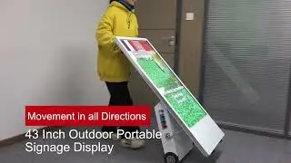 43 Inch Outdoor Portable Signage Display With Battery - Asianda