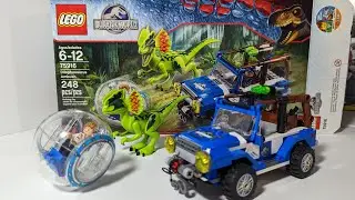 75916 LEGO Jurassic World Dilophosaurus Ambush Speed Build and Review