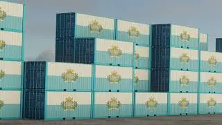 San Marino export import container video footage!