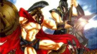 Leonidas der Illyrer gegen Achilleus den Hellenen (Kampf der Titanen)