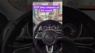 2019 jeep compass oil life reset! @Jeep @DOITYOURSELF #automobile #oilchange #oilreplacement.