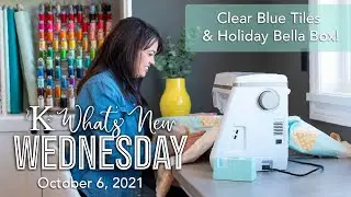 What's New Wednesday at Kimberbell! Clear Blue Tiles & Holiday Bella Box!