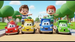 Cuatro Pequeños Camiones de Juguete Bocin | Canciones Infantiles y Rimas para Niños