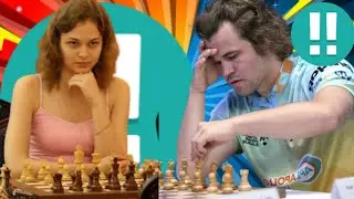 Безошибочная Анна Музычук против Магнуса Карлсена, шахматная партия 22