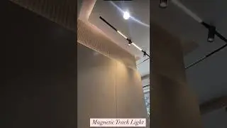 Magnetic Track light in False ceiling