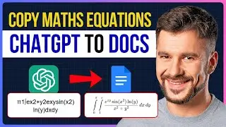 How to Copy Mathematical Equations From ChatGPT to Docs | Copy Maths Equations from ChatGPT to Docs