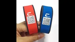 Custom #Adjustable #QR Code Silicone Band NFC Silicone Wristband RFID Wristband Wholesaler
