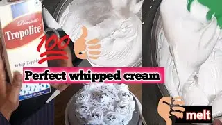 Perfect whipped cream for cakes |  Tips for stiff peaks 🗻