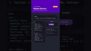 Ripple Button Effect Using HTML & CSS Only | Animation