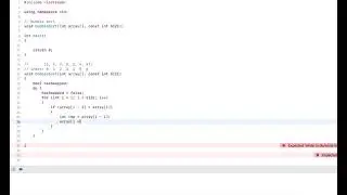 C++ Tutorial: Bubble Sort
